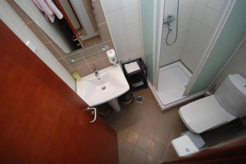 Bathroom, BMV room 2 with east island view in Budva Bathroom, BMV room 2 with east island view in Budva