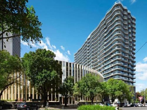 Entrance, ReadySet Apartments at Emerald in Albert Park Entrance, ReadySet Apartments at Emerald in Albert Park