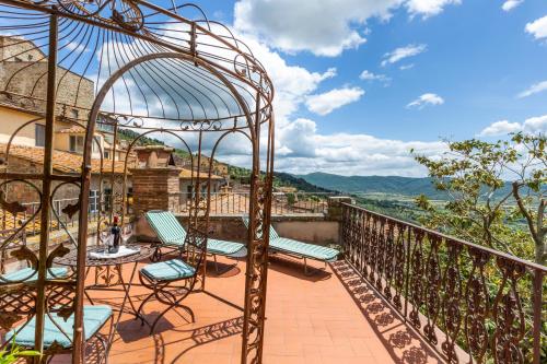 Balkong/terasse, Hotel San Michele in Cortona Balkong/terasse, Hotel San Michele in Cortona