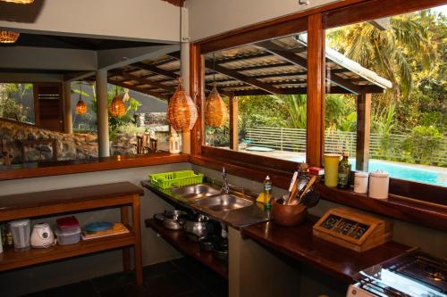 Kitchen, Hostel La Isla in Tibau do Sul Kitchen, Hostel La Isla in Tibau do Sul