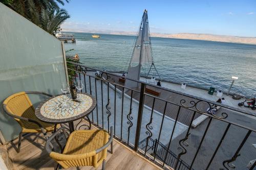 Balcony/terrace, Shirat Hayam Hotel in Tiberias Balcony/terrace, Shirat Hayam Hotel in Tiberias