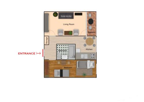 แผนผังชั้น, Sunset-view Apartment in อุยเกร์ต แผนผังชั้น, Sunset-view Apartment in อุยเกร์ต