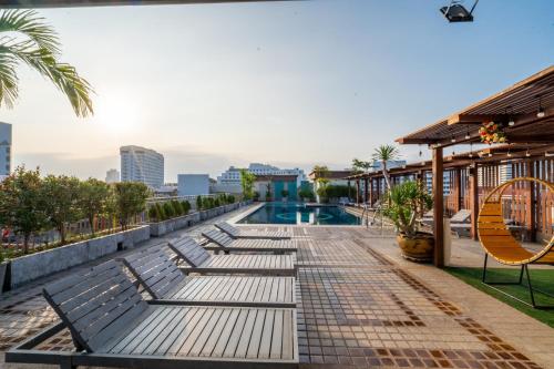 Svømmebasseng, Baywalk Residence in Pattaya Svømmebasseng, Baywalk Residence in Pattaya