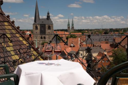 Balcony/terrace, Schlosshotel zum Markgrafen in Quedlinburg Balcony/terrace, Schlosshotel zum Markgrafen in Quedlinburg