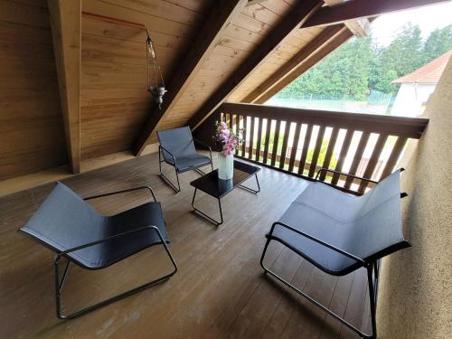 Balcony/terrace, Apartmany Velke Darko in Karlov (Vysocina) Balcony/terrace, Apartmany Velke Darko in Karlov (Vysocina)