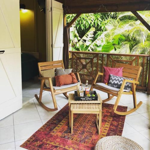 Balcony/terrace, Coin Paradis in Anse-Bertrand Balcony/terrace, Coin Paradis in Anse-Bertrand