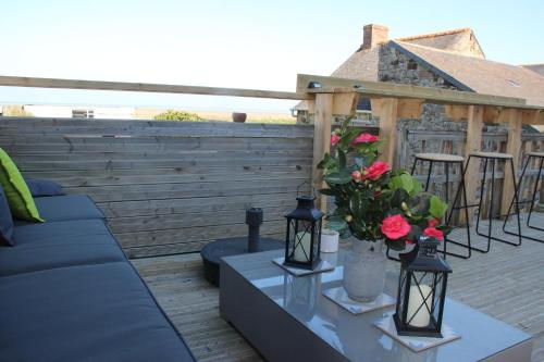 Terraza/balcón, Villa Noroit in Dol-de-Bretagne Terraza/balcón, Villa Noroit in Dol-de-Bretagne