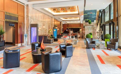 Előcsarnok, Hotel Le Concorde Quebec near FortificationsQuebec Nemzeti Történelmi Park Előcsarnok, Hotel Le Concorde Quebec near FortificationsQuebec Nemzeti Történelmi Park