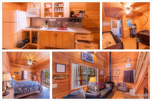 keuken, Cabin #4 The Wolves Den - Pet Friendly- Sleeps 6 - Playground & Game Room in Kohls Ranch keuken, Cabin #4 The Wolves Den - Pet Friendly- Sleeps 6 - Playground & Game Room in Kohls Ranch