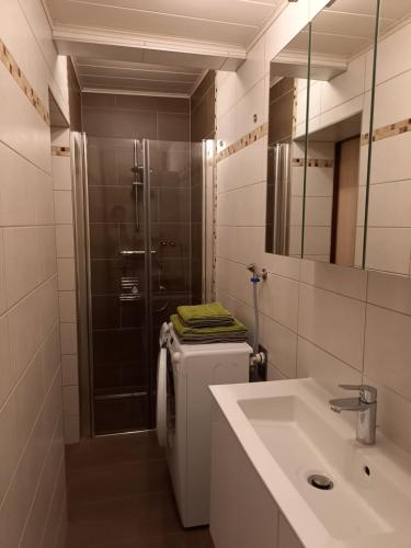 Bathroom, Ferienwohnung Christa in Liebenau Bathroom, Ferienwohnung Christa in Liebenau
