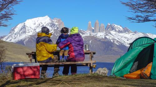 View, CAMPING KAU LAGUNA AZUL in Torres Del Paine View, CAMPING KAU LAGUNA AZUL in Torres Del Paine