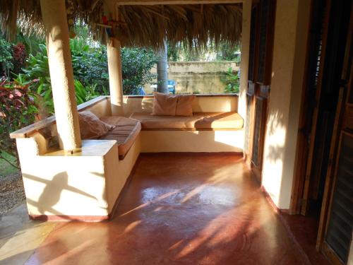 Balcony/terrace, Palm-covered house in the tropical -Casa Oli in Las Galeras Balcony/terrace, Palm-covered house in the tropical -Casa Oli in Las Galeras