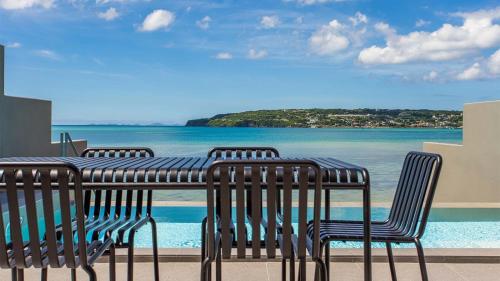 Balcony/terrace, Feliz Villa Suite Kourijima View in Okinawa Main island Balcony/terrace, Feliz Villa Suite Kourijima View in Okinawa Main island