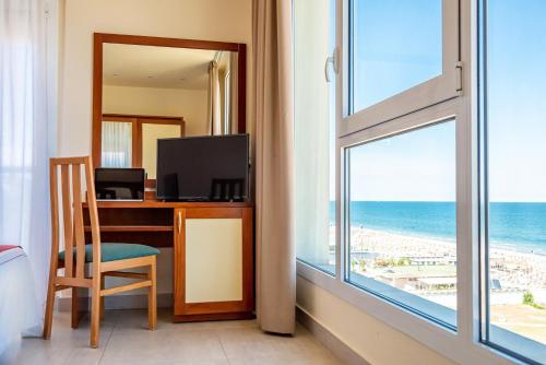 Erkély/terasz, Hotel Adria in Milano Marittima Erkély/terasz, Hotel Adria in Milano Marittima