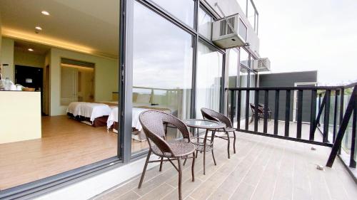 Balcony/terrace, Starry Inn in Hsincheng Township Balcony/terrace, Starry Inn in Hsincheng Township