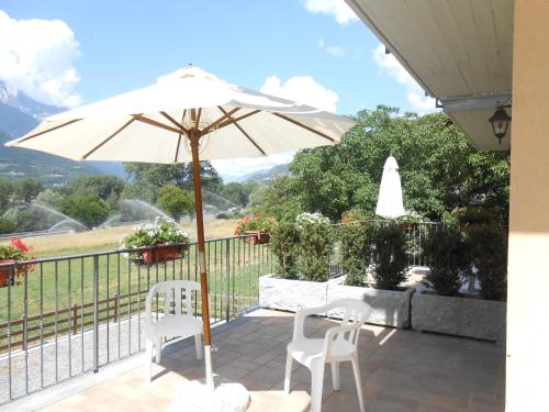 Balcony/terrace, Affittacamere Les Noyers in Verrayes Balcony/terrace, Affittacamere Les Noyers in Verrayes