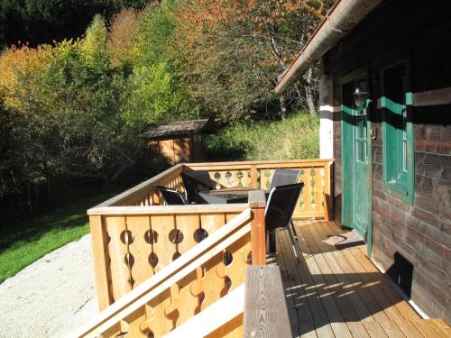 Erkély/terasz, Ferienhaus Zweihausl in Mönichkirchen Erkély/terasz, Ferienhaus Zweihausl in Mönichkirchen