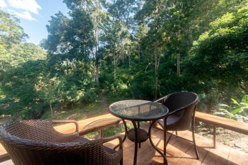Balcony/terrace, Tawan Riverside in Doi Inthanon Balcony/terrace, Tawan Riverside in Doi Inthanon