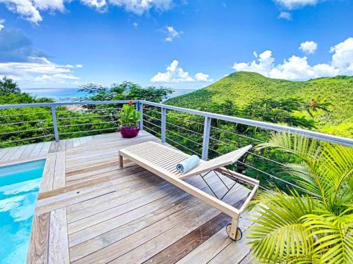 View, Moonstone, private room in Villa Casa Blue pool sea view in Saint Martin View, Moonstone, private room in Villa Casa Blue pool sea view in Saint Martin