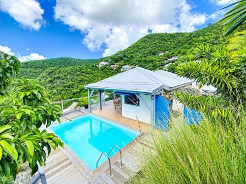 Exterior view, Moonstone, private room in Villa Casa Blue pool sea view in Saint Martin Exterior view, Moonstone, private room in Villa Casa Blue pool sea view in Saint Martin