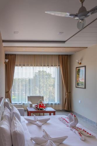 Shared lounge/TV area, Savitri Resorts Pushkar in Ganahera Shared lounge/TV area, Savitri Resorts Pushkar in Ganahera