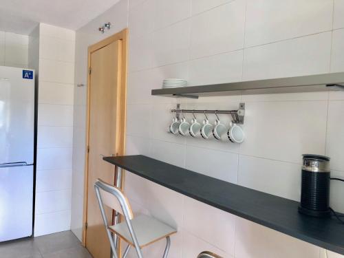 Konyha, Luminoso Apartamento a 10 minutos de Granada con Piscina in Alhendin Konyha, Luminoso Apartamento a 10 minutos de Granada con Piscina in Alhendin