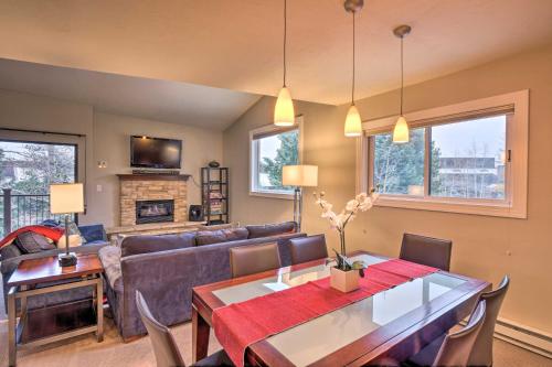 Deck and Spa Access Modern Breckenridge Condo! in Four O'Clock Deck and Spa Access Modern Breckenridge Condo! in Four O'Clock