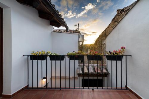 Balcony/terrace, El Rincon de Braulieta in Nogueruelas Balcony/terrace, El Rincon de Braulieta in Nogueruelas