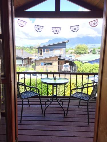 Μπαλκόνι/βεράντα, Hostel Raiz in Πούκον Μπαλκόνι/βεράντα, Hostel Raiz in Πούκον