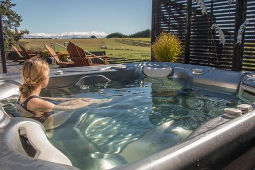 Balkon/terasa, Shearvue Farmstay with Optional Free Farm Experience at 5pm in Fairlie Balkon/terasa, Shearvue Farmstay with Optional Free Farm Experience at 5pm in Fairlie