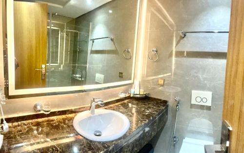 Bathroom, Mirnian Hotel in Ar Rihab Bathroom, Mirnian Hotel in Ar Rihab