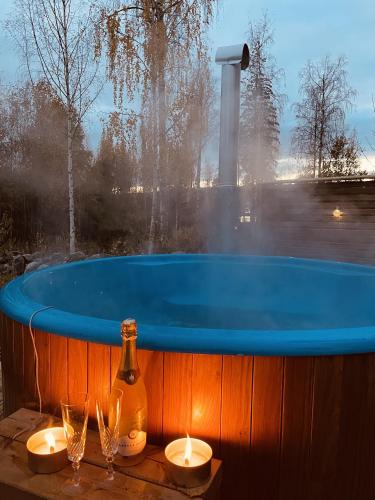 Open air bath, Cottage Kivitatti in Sysma Open air bath, Cottage Kivitatti in Sysma