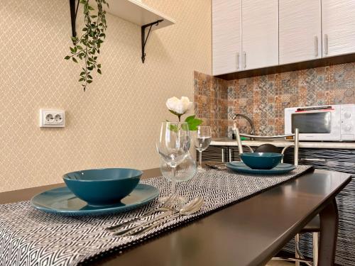 Kitchen, Апартаменты Richotels в ЖК "Иондоз" in Ufa Kitchen, Апартаменты Richotels в ЖК "Иондоз" in Ufa