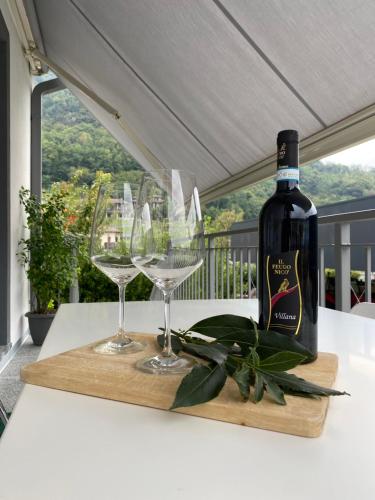 Balcony/terrace, Appartamento Valeriana in Dubino Balcony/terrace, Appartamento Valeriana in Dubino