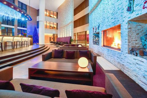 Lobby, Radisson Blu Resort, Bukovel in Ivano-Frankivsk Lobby, Radisson Blu Resort, Bukovel in Ivano-Frankivsk