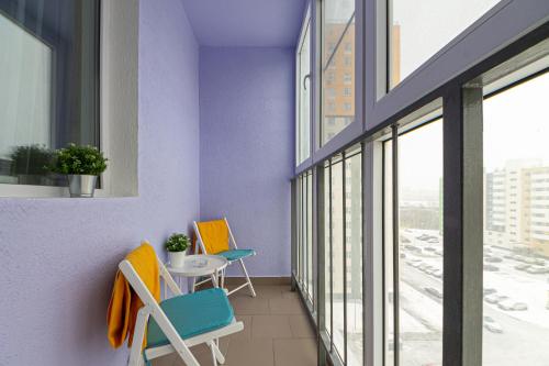 Balcony/terrace, Studio apartment Welcome in Nizhny Novgorod Balcony/terrace, Studio apartment Welcome in Nizhny Novgorod
