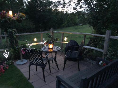 balkon/terras, Lavender Lodge in Arundel balkon/terras, Lavender Lodge in Arundel