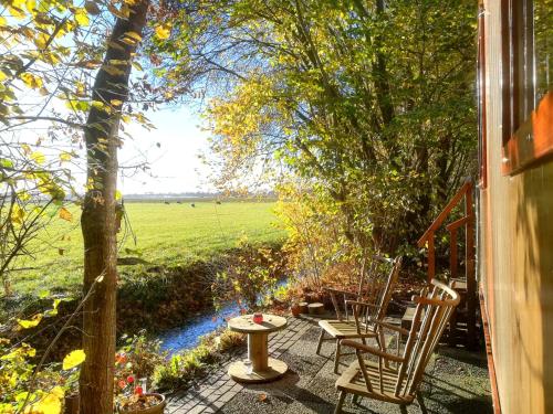 Balcony/terrace, Vegawagen Psyche, een sprookje in Coevorden in Coevorden Balcony/terrace, Vegawagen Psyche, een sprookje in Coevorden in Coevorden