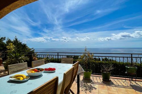 Balcony/terrace, Family villa with Unique Sea view for 11people in Antheor Balcony/terrace, Family villa with Unique Sea view for 11people in Antheor