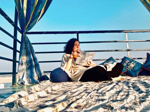 Balcony/terrace, Live Free Hostel Varanasi in Varanasi Balcony/terrace, Live Free Hostel Varanasi in Varanasi