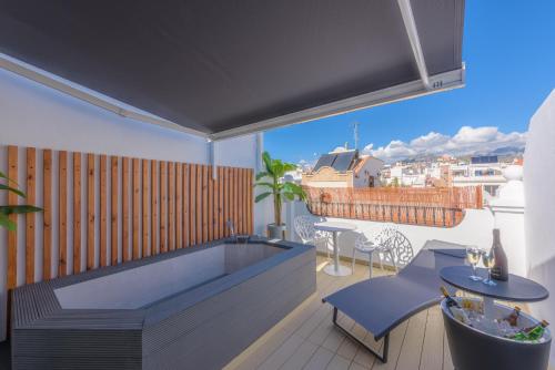 Balkon/teras, Hotel Boutique Sibarys - Adults Recommended in Nerja Balkon/teras, Hotel Boutique Sibarys - Adults Recommended in Nerja