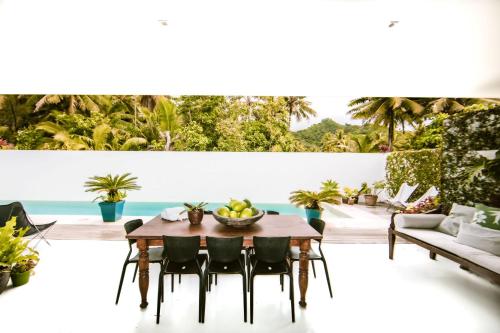 balkon/terras, Coast Cook Islands in Matavera balkon/terras, Coast Cook Islands in Matavera