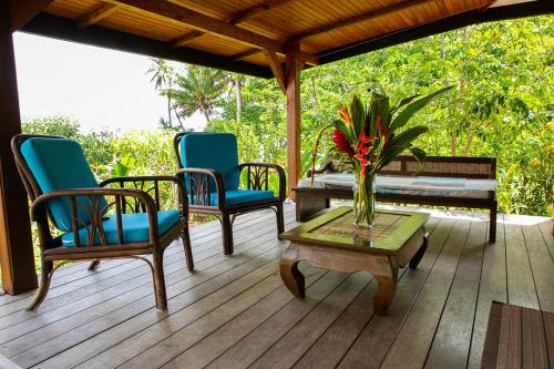 Balkon/teras, Raiatea sur Mer in Opoa Balkon/teras, Raiatea sur Mer in Opoa