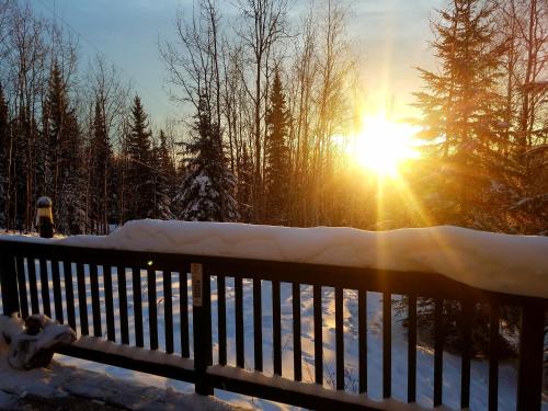 Balcony/terrace, Northwoods Cottage Bed and Breakfast in College (AK) Balcony/terrace, Northwoods Cottage Bed and Breakfast in College (AK)