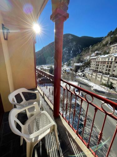 balkong/terrass, Aparthotel Sant Andreu in Arinsal balkong/terrass, Aparthotel Sant Andreu in Arinsal