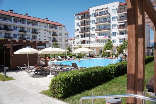 Swimming pool, Happy Place apartments Navy in Adler Swimming pool, Happy Place apartments Navy in Adler