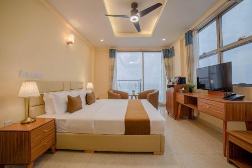 Balcony/terrace, Amber Beach Hotel at Hulhumale in Male City and Airport Balcony/terrace, Amber Beach Hotel at Hulhumale in Male City and Airport