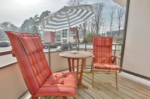 Balcony/terrace, Residenz Ostseestrand Appartement 2 in Scharbeutz Balcony/terrace, Residenz Ostseestrand Appartement 2 in Scharbeutz