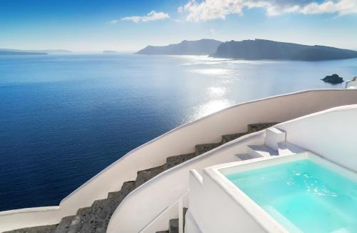 Erkély/terasz, White Pearl Villas in Santorini Erkély/terasz, White Pearl Villas in Santorini