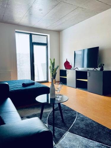 ห้องส่วนกลางสำหรับนั่งเล่น/ดูทีวี, Campea Business Apartments in โบฮูนิเซ ห้องส่วนกลางสำหรับนั่งเล่น/ดูทีวี, Campea Business Apartments in โบฮูนิเซ